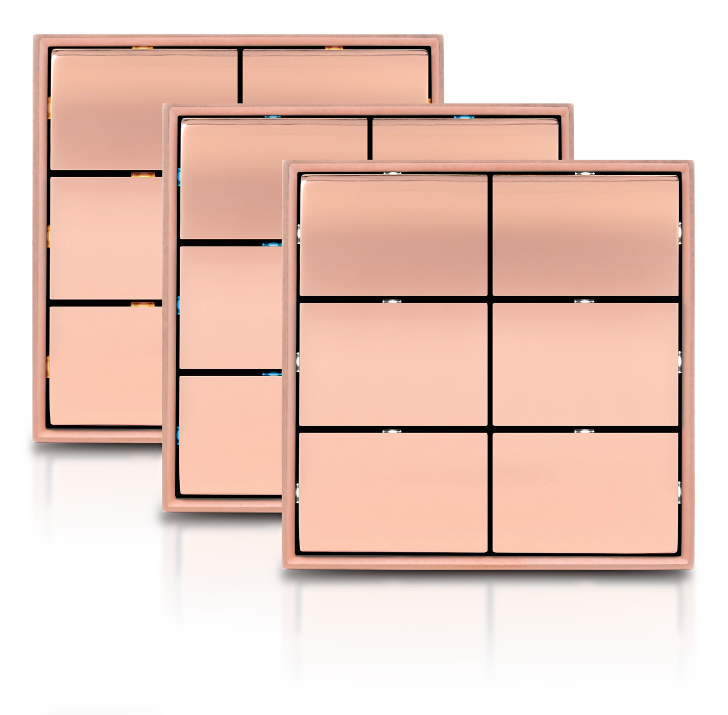 3 Gang triple copper