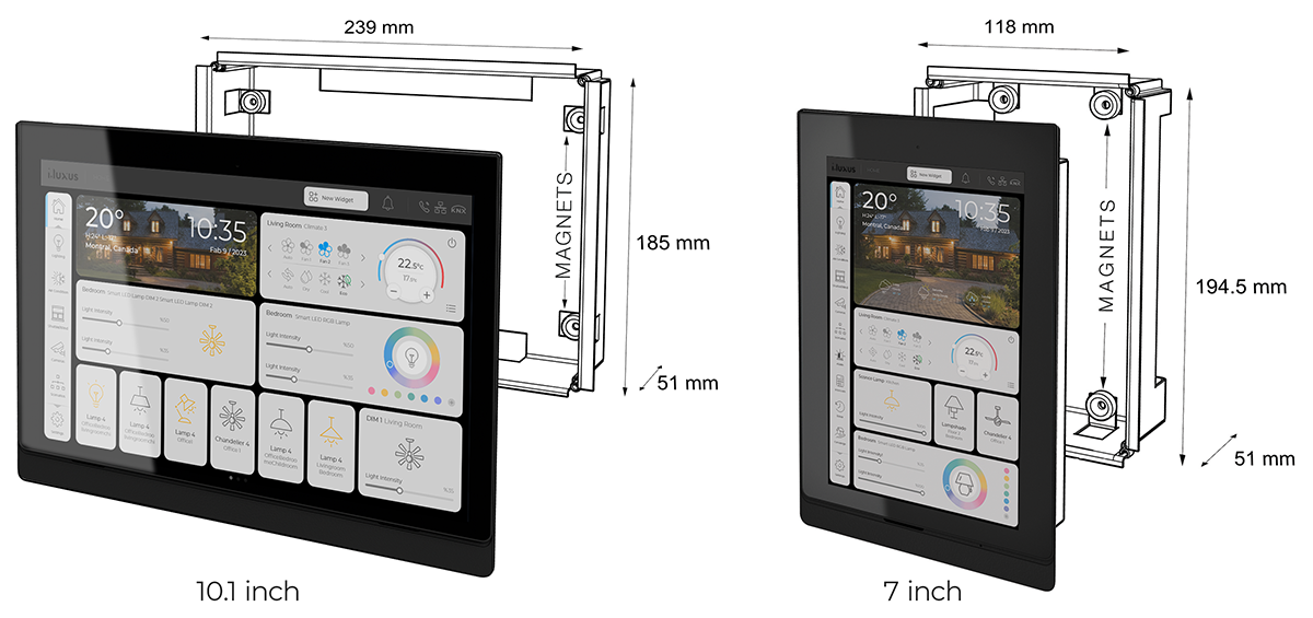 10.1 7 inch case montage