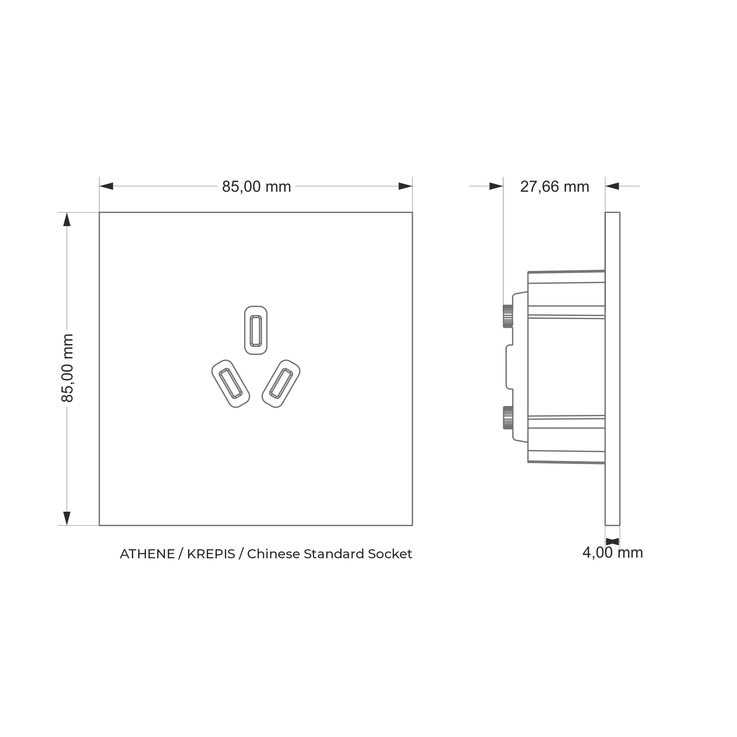 chine standard socket 1