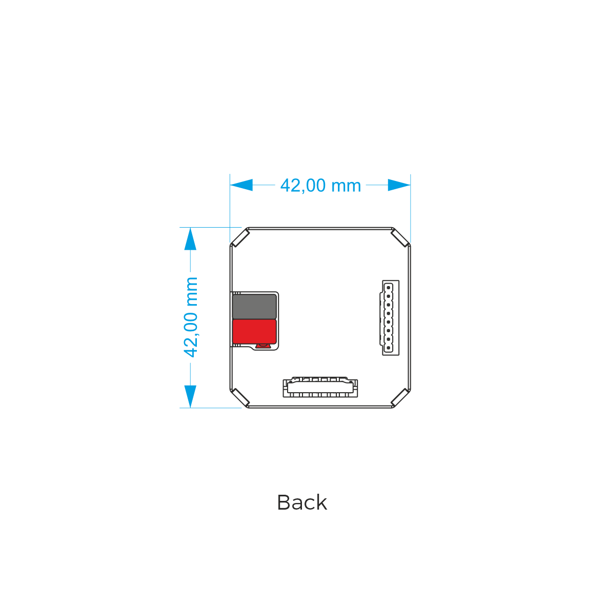 Push button interface back