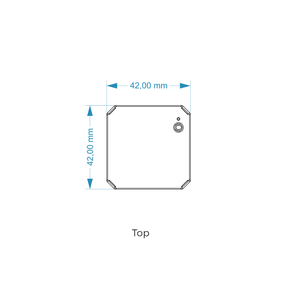 Push button interface top