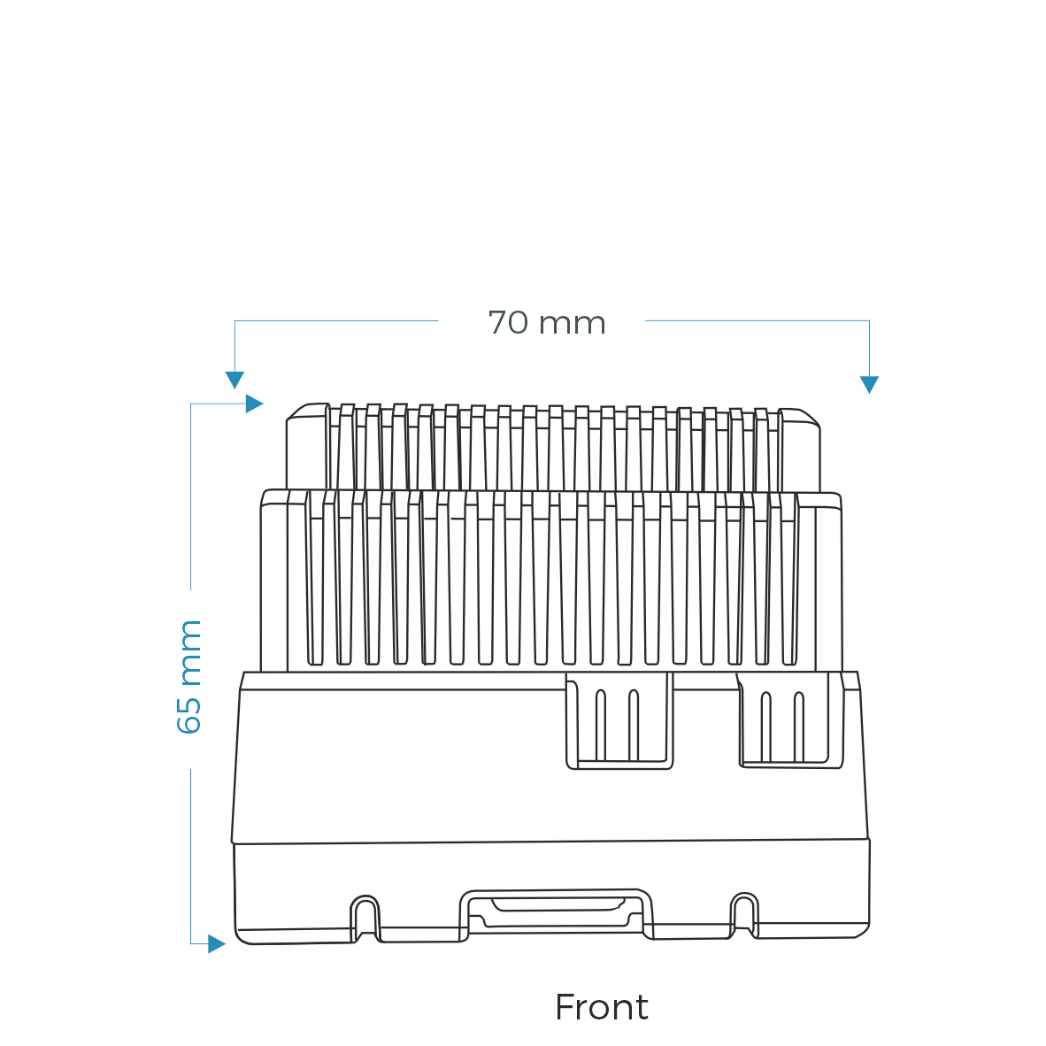 power supply scaledrawing front