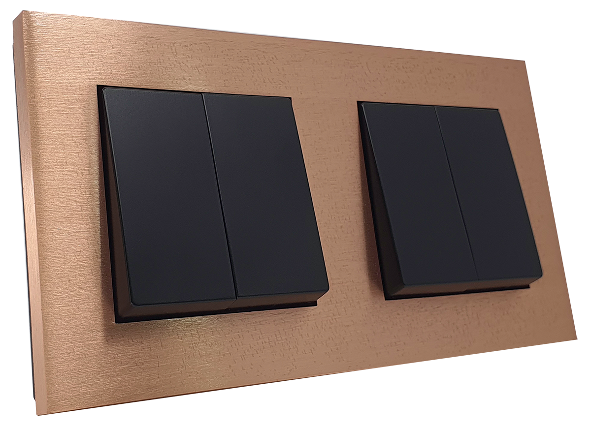 Vesta50 2Gang Brushed Copper