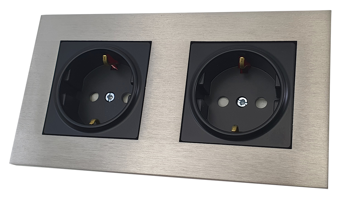 Vesta50 2Gang Stainles Steel