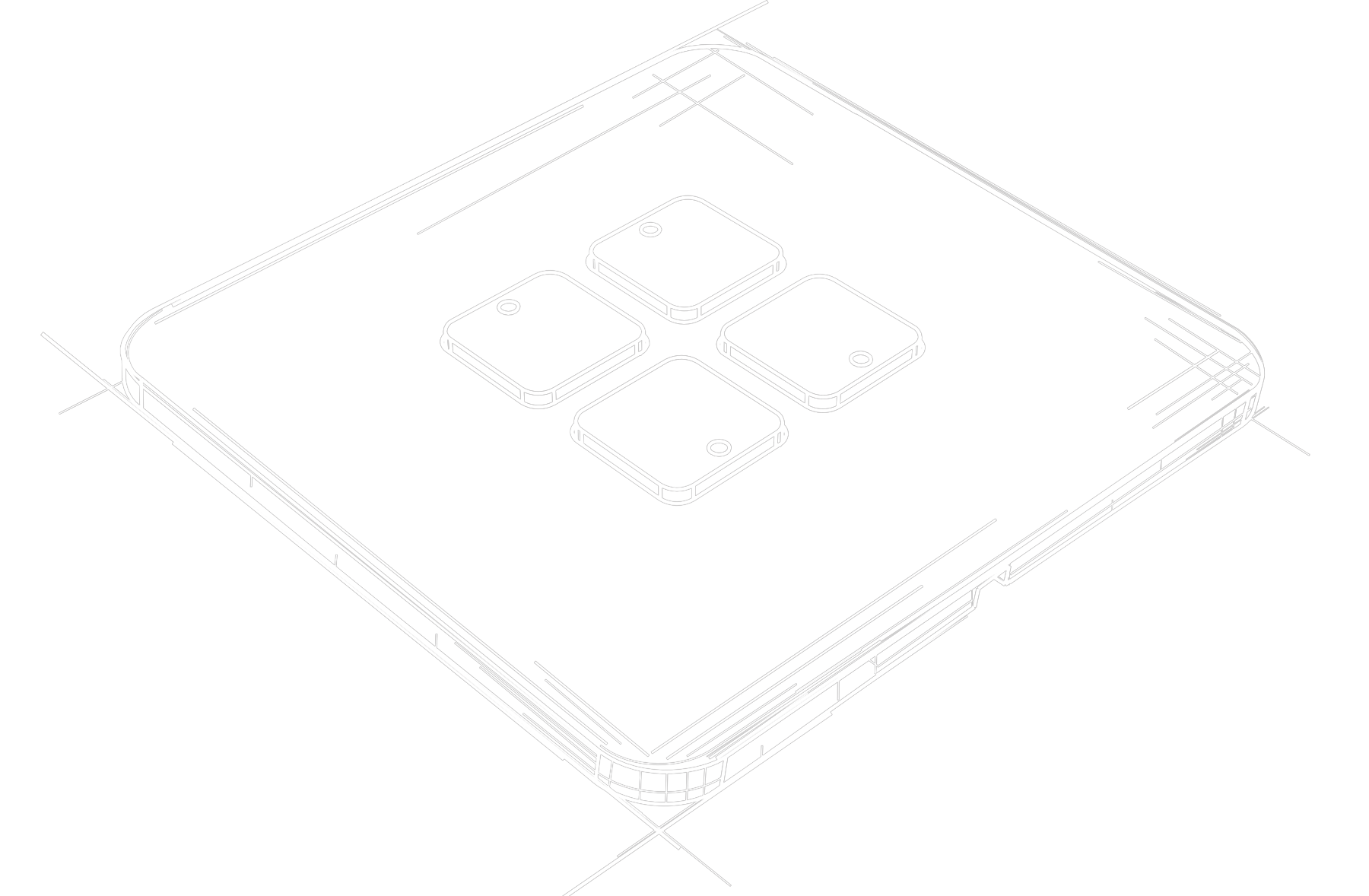 athene knx b4 push button white