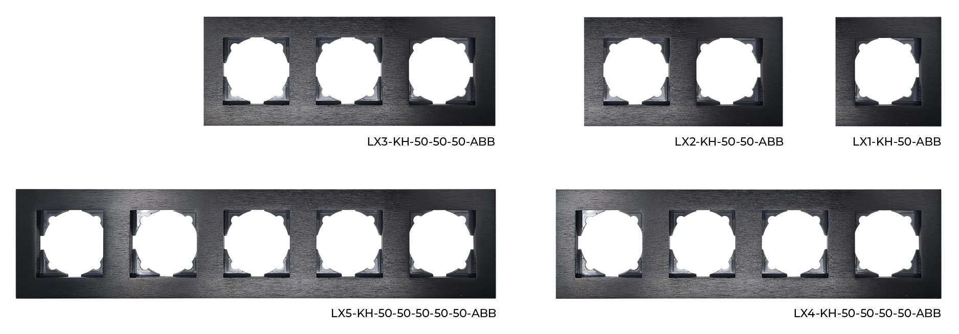 VESTA50 Plates Brushed Black