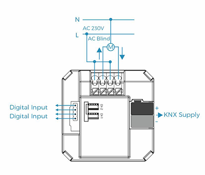 Flush Mounted Actuator connection diagram 1