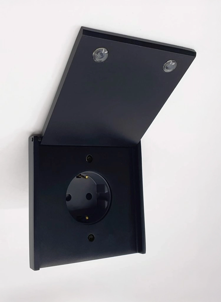 Hinged Cover Brushed Black 2