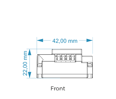 logic control scale drawing front